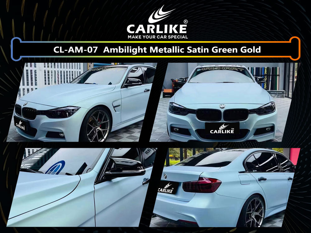 Ambilight Metallic Satin Green Gold Car Wrap