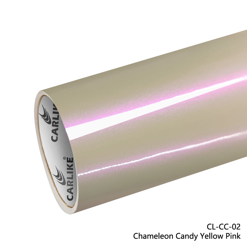 Chameleon Candy Yellow Pink Car Wrap