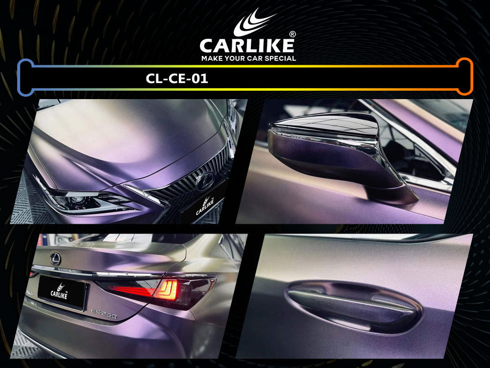 Chameleon Electro Metallic Matte Purple Gold Car Wrap