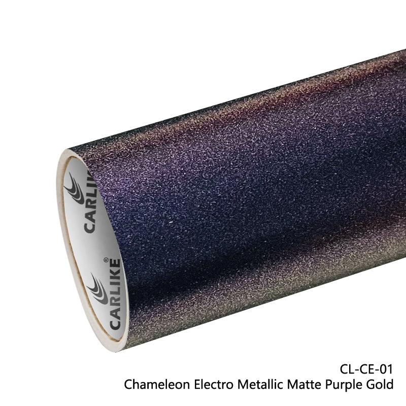 Chameleon Electro Metallic Matte Purple Gold Car Wrap