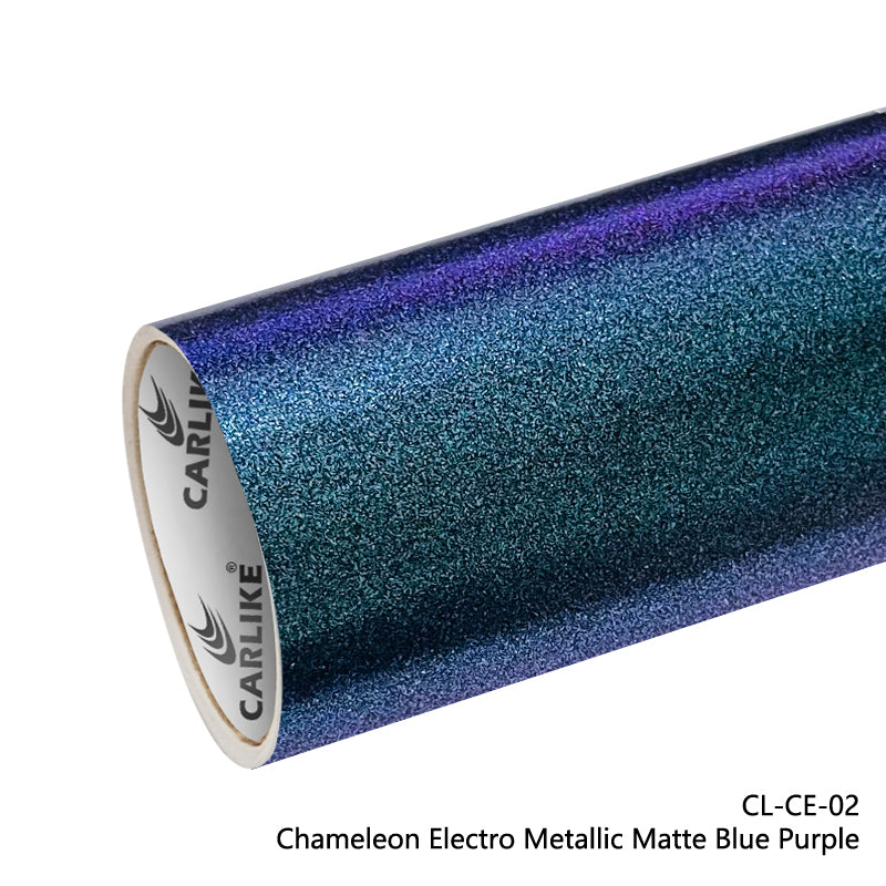 Chameleon Electro Metallic Matte Blue Purple Car Wrap