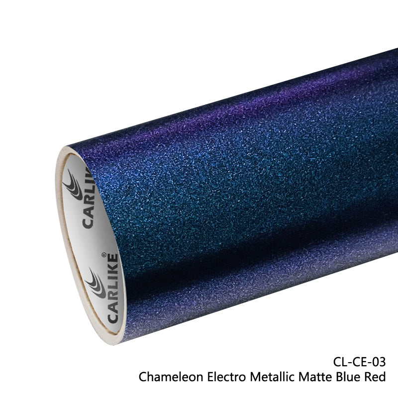 Chameleon Electro Metallic Matte Blue Red Car Wrap