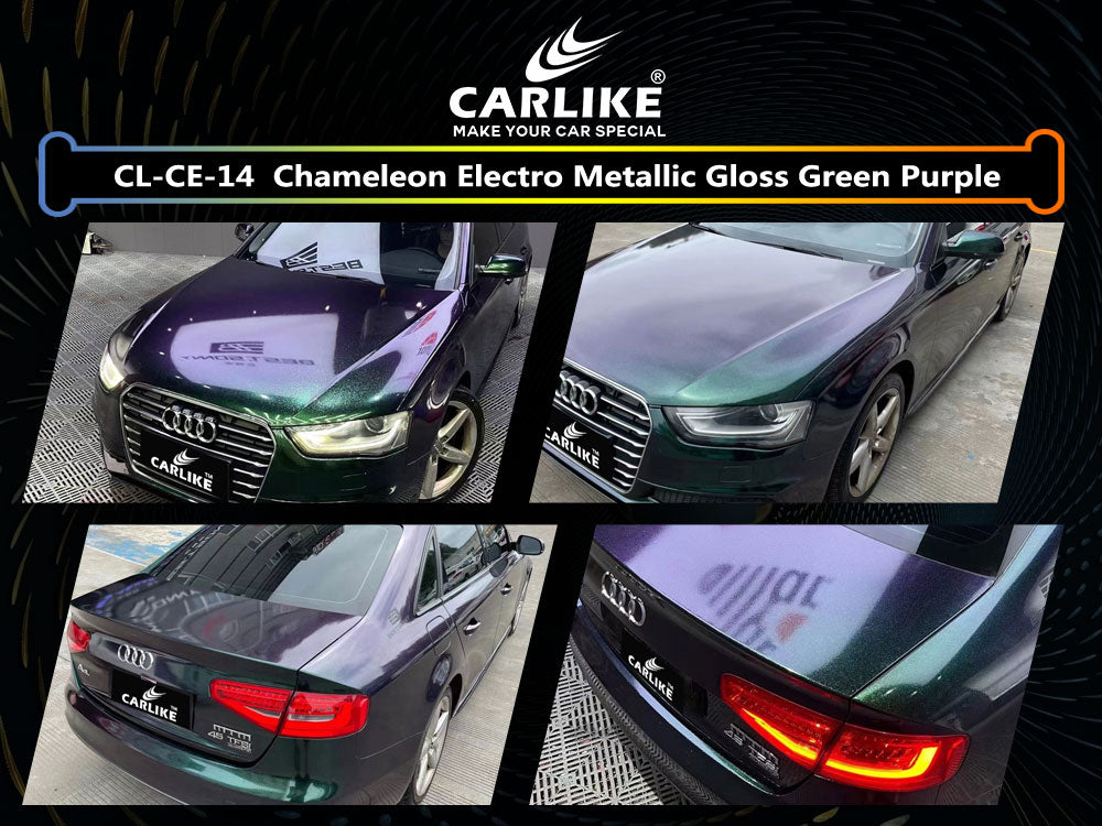 Chameleon Electro Metallic Green Purple Car Wrap