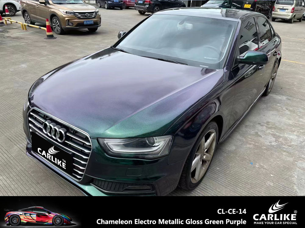 Chameleon Electro Metallic Green Purple Car Wrap