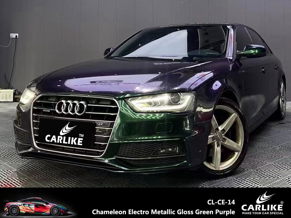 Chameleon Electro Metallic Green Purple Car Wrap