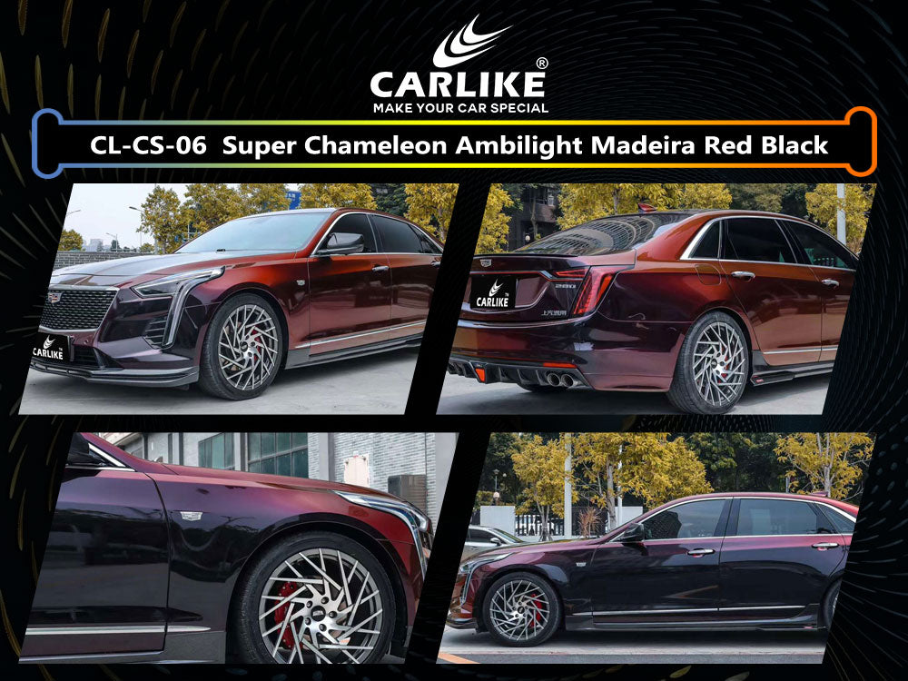 Super Chameleon Madeira Red Black Car Wrap