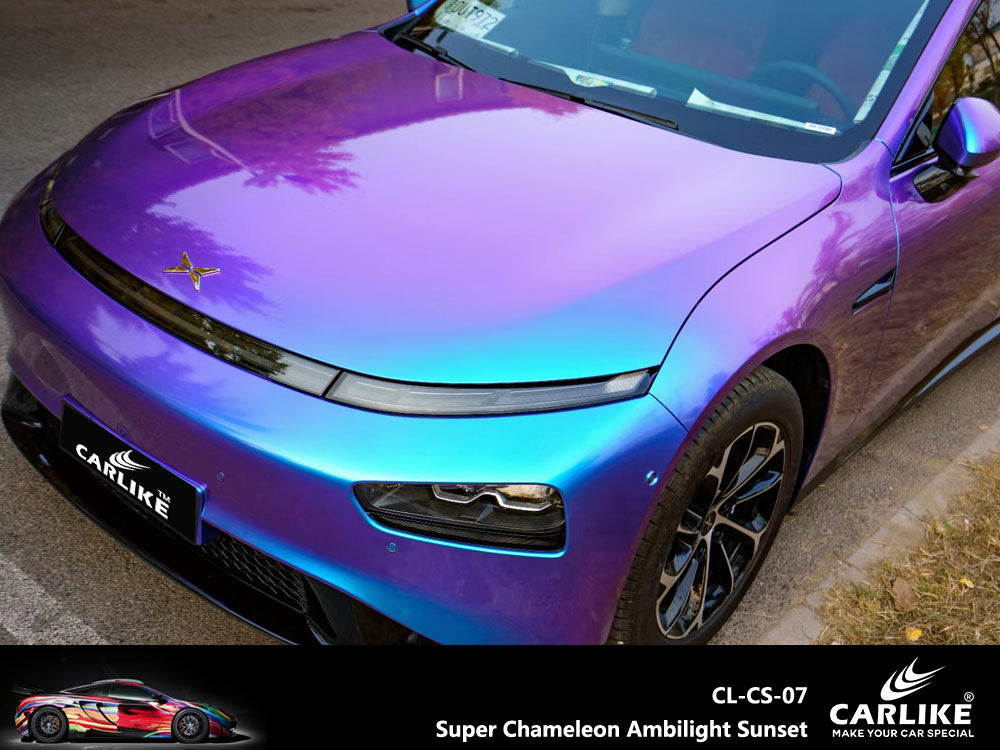 Super Chameleon Ambilight Sunset Car Wrap