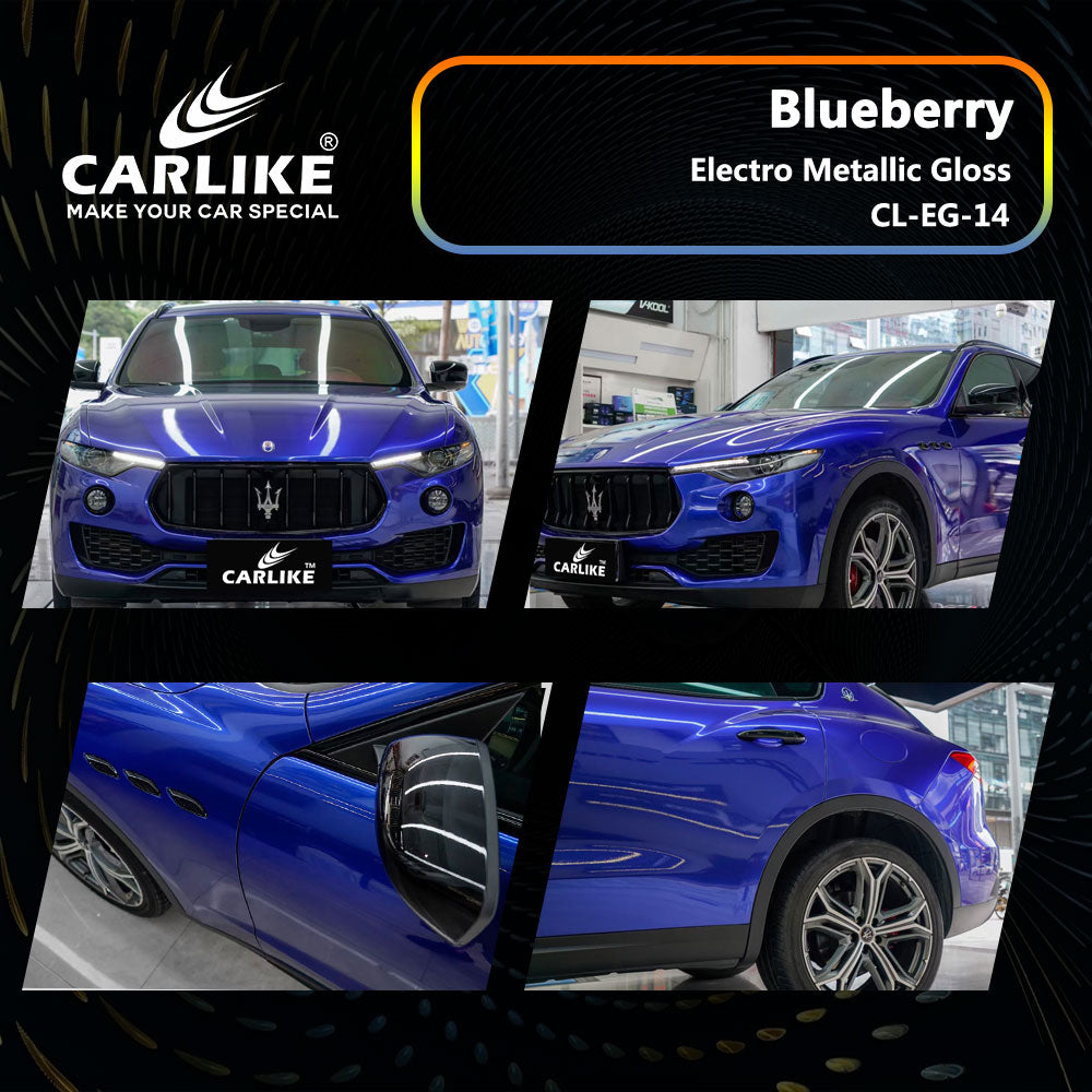 Gloss Electro Metallic Blueberry Car Wrap