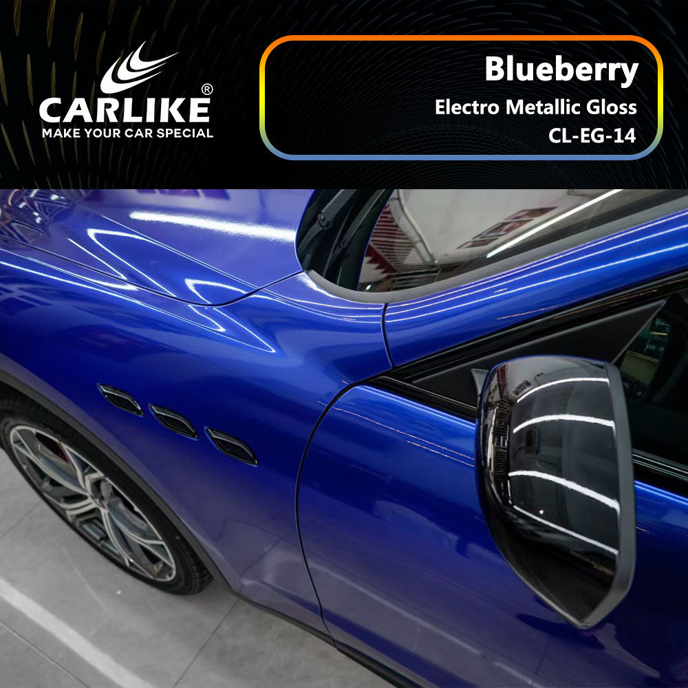 Gloss Electro Metallic Blueberry Car Wrap