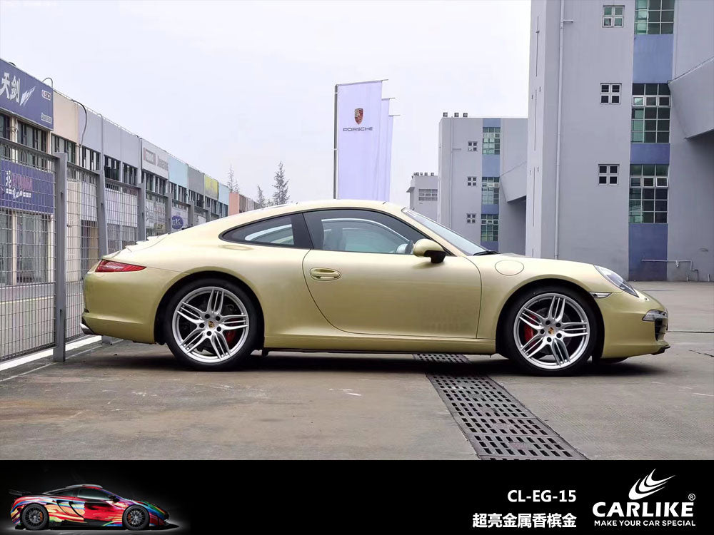 Gloss Electro Metallic Champagne Gold Car Wrap