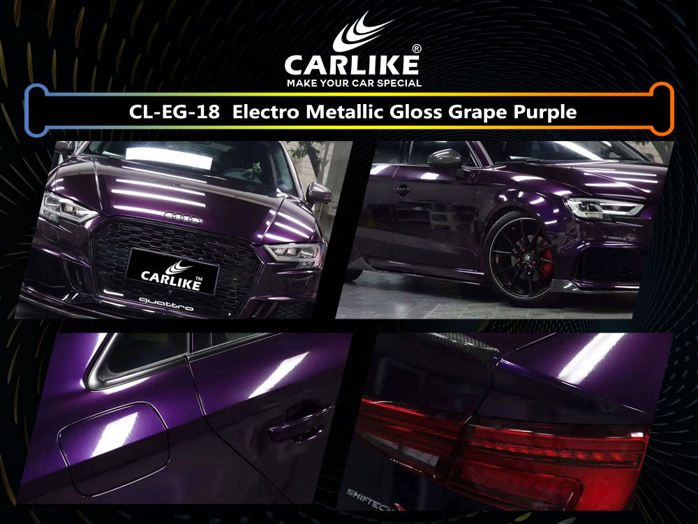 Gloss Electro Metallic Grape Purple Car Wrap