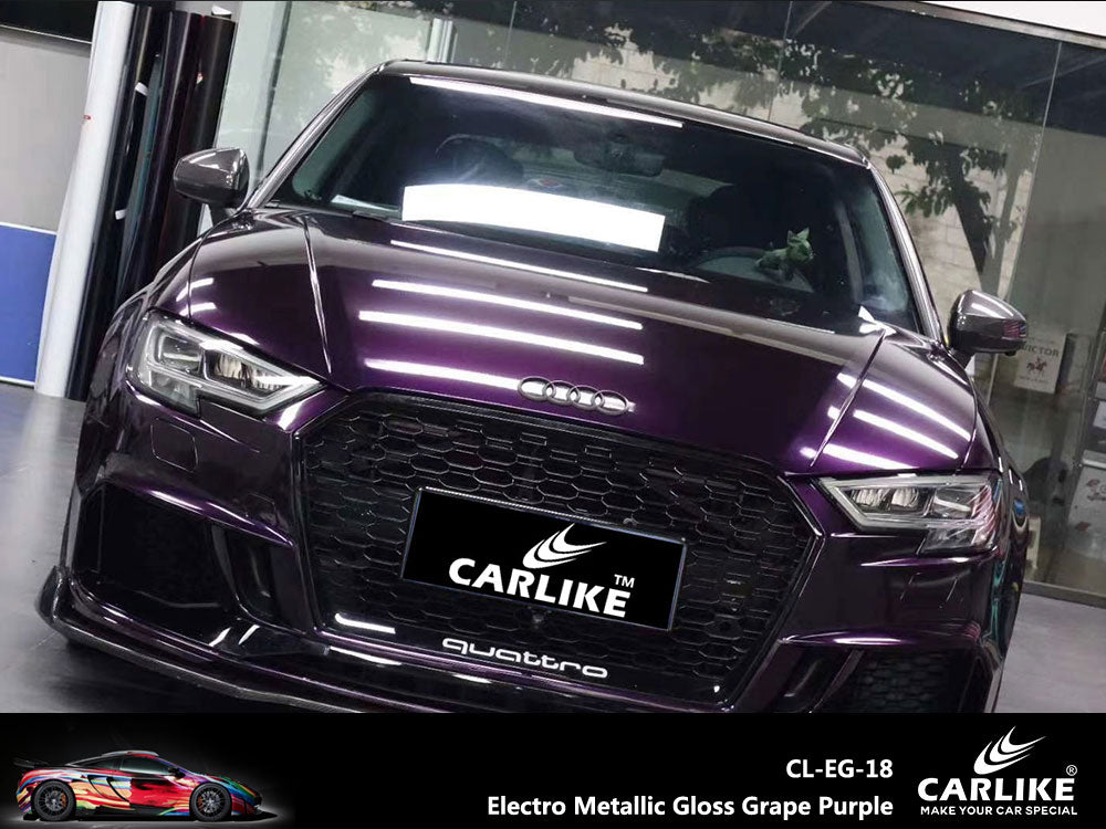 Gloss Electro Metallic Grape Purple Car Wrap