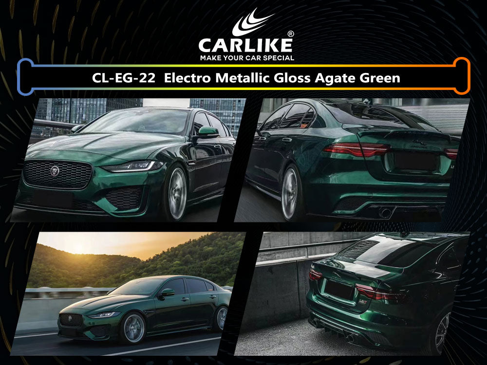 Gloss Electro Metallic Agate Green Car Wrap