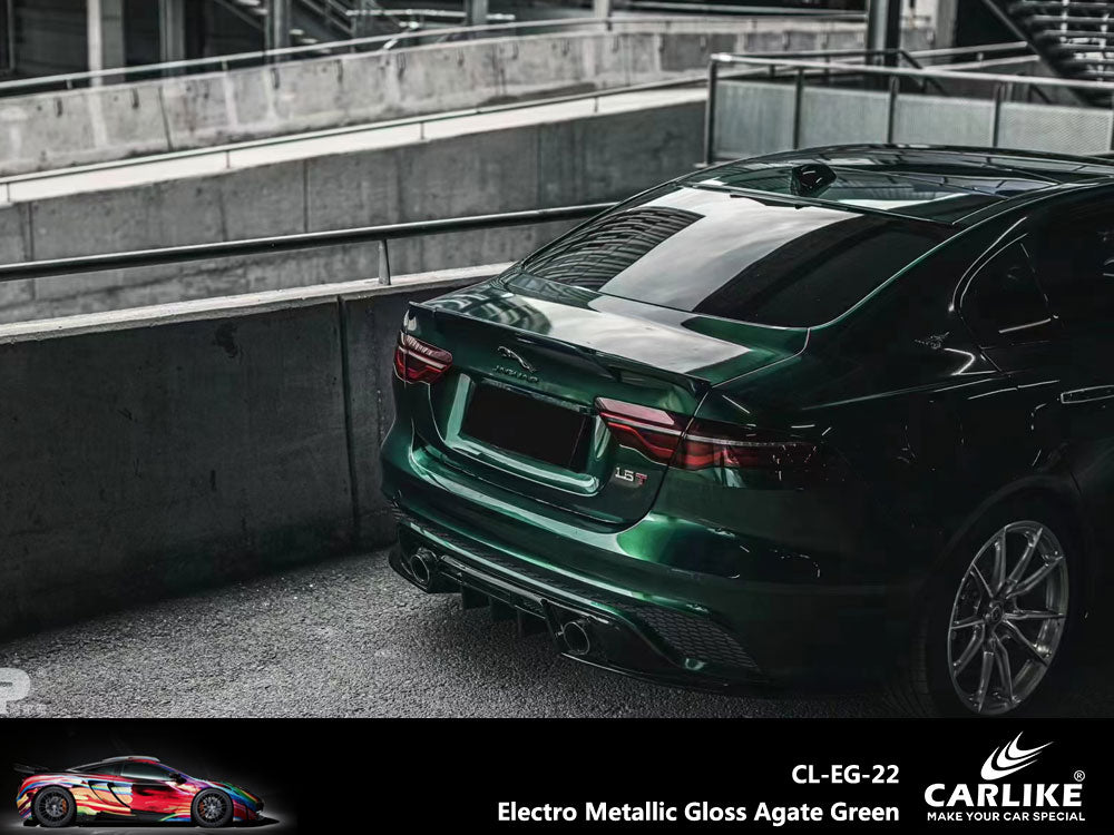 Gloss Electro Metallic Agate Green Car Wrap