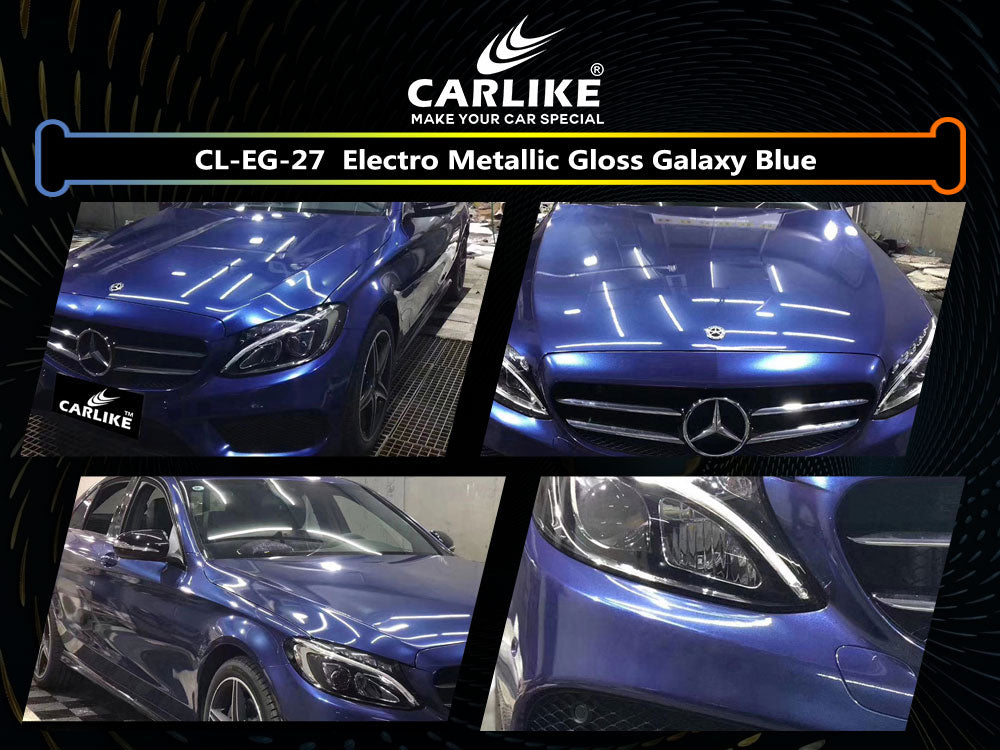 Gloss Electro Metallic Galaxy Blue Car Wrap
