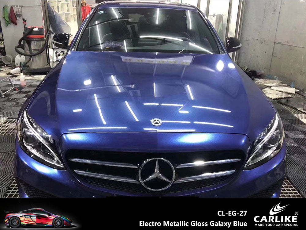Gloss Electro Metallic Galaxy Blue Car Wrap