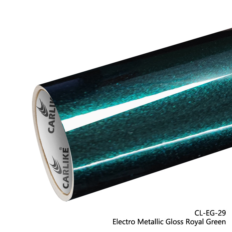 Gloss Electro Metallic Royal Green Car Wrap