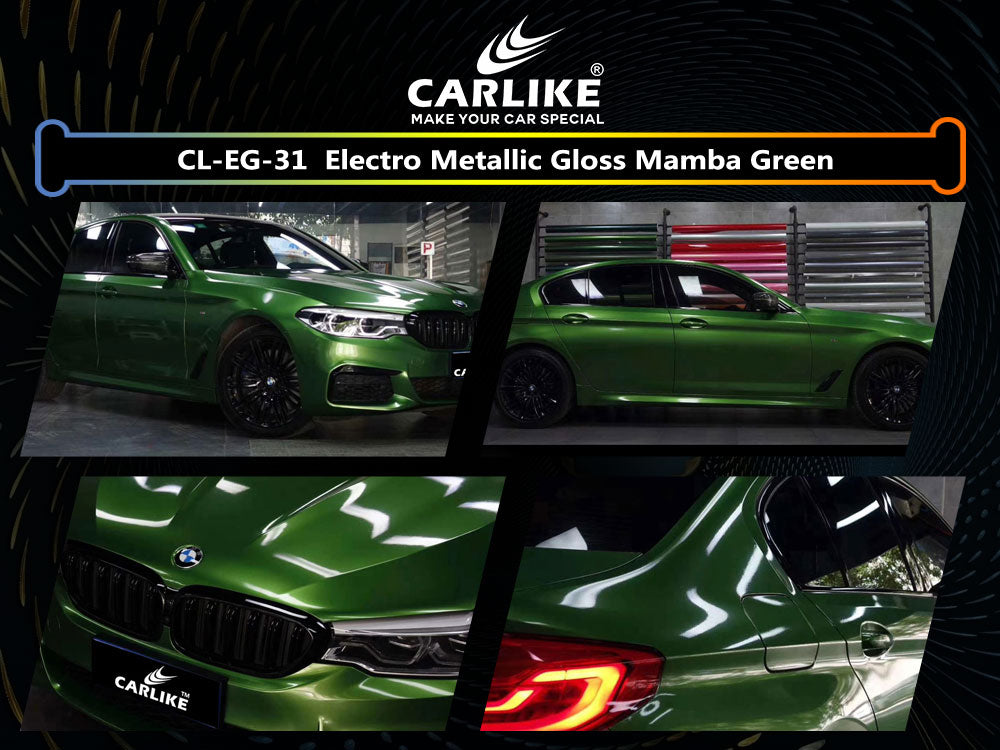Electro Metallic Gloss Mamba Green Car Wrap
