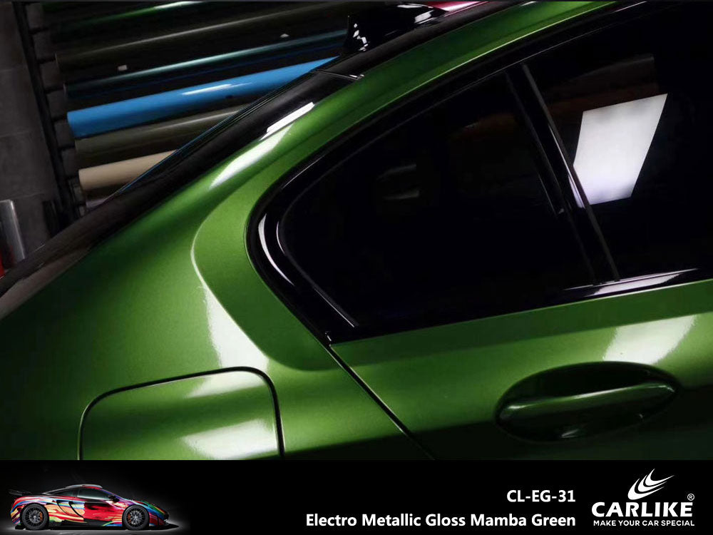Electro Metallic Gloss Mamba Green Car Wrap
