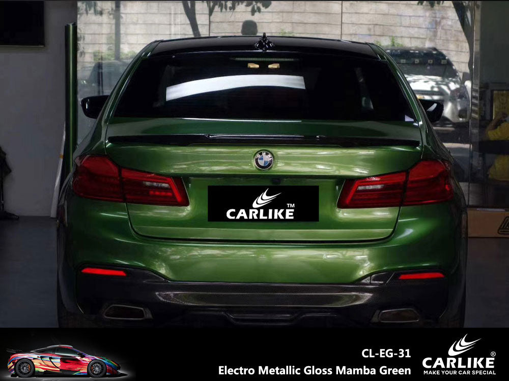 Electro Metallic Gloss Mamba Green Car Wrap