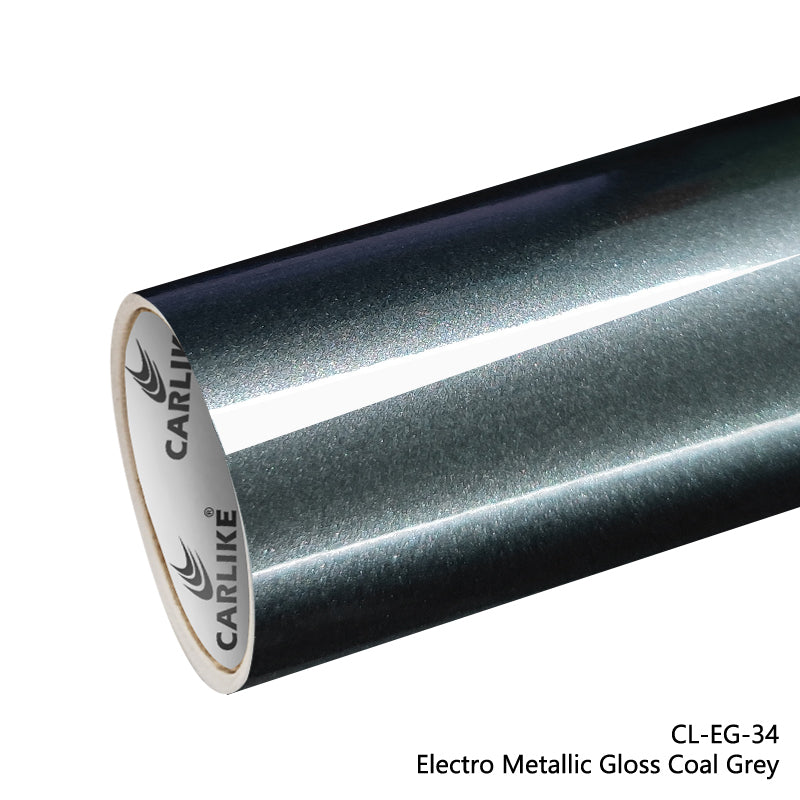 Electro Metallic Gloss Coal Grey Car Wrap