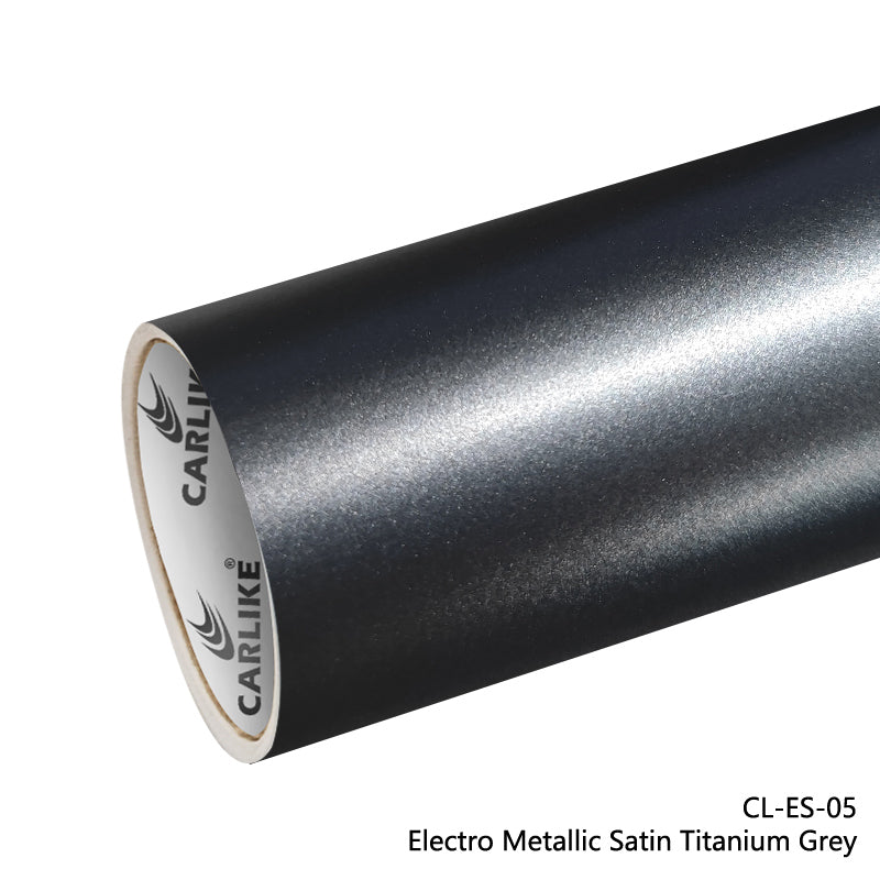 Electro Metallic Satin Electric Titanium Grey Car Wrap