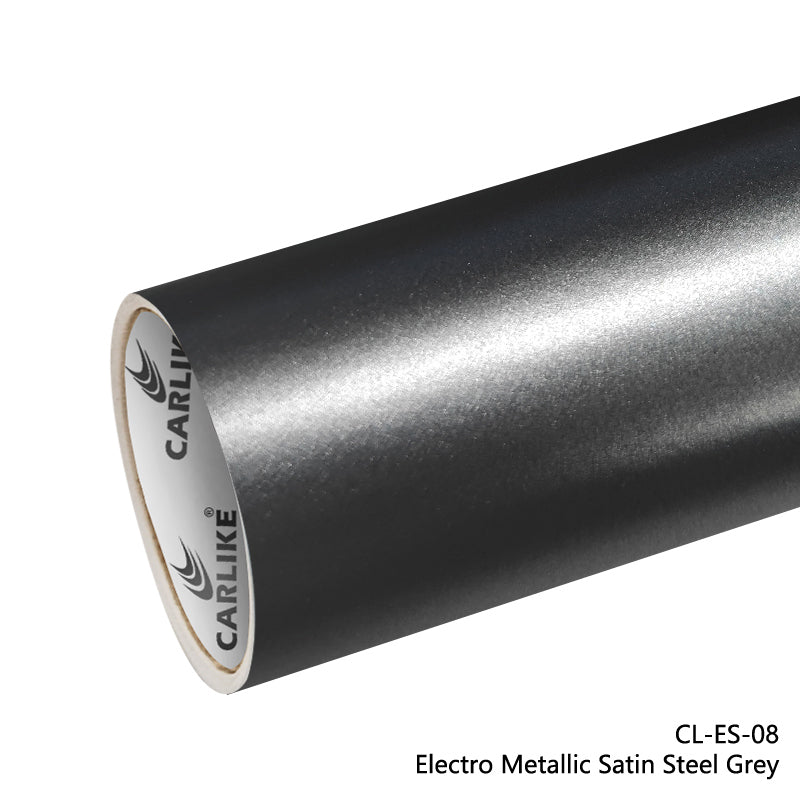 Electro Metallic Satin Steel Grey Car Wrap