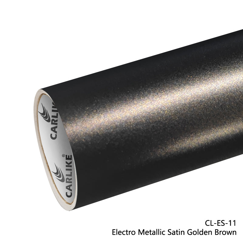 Electro Metallic Satin Gold Brown Car Wrap