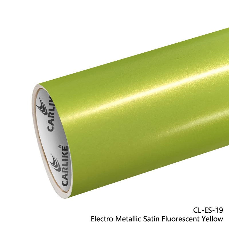 Electro Metallic Satin Fluorescent Yellow Car Wrap