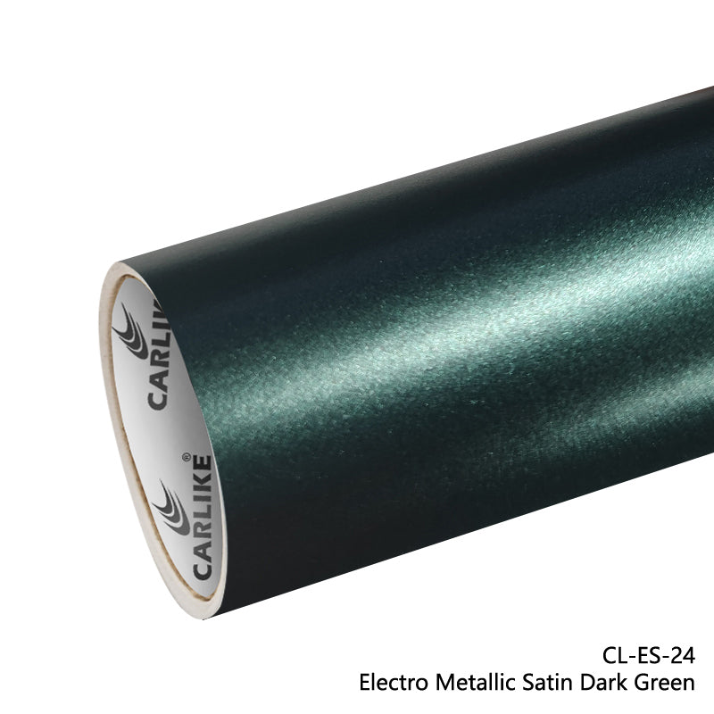 Electro Metallic Satin Dark Green Car Wrap
