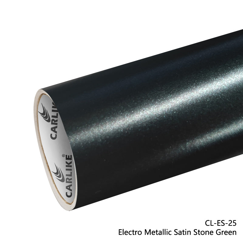 Electro Metallic Satin Stone Green Car Wrap