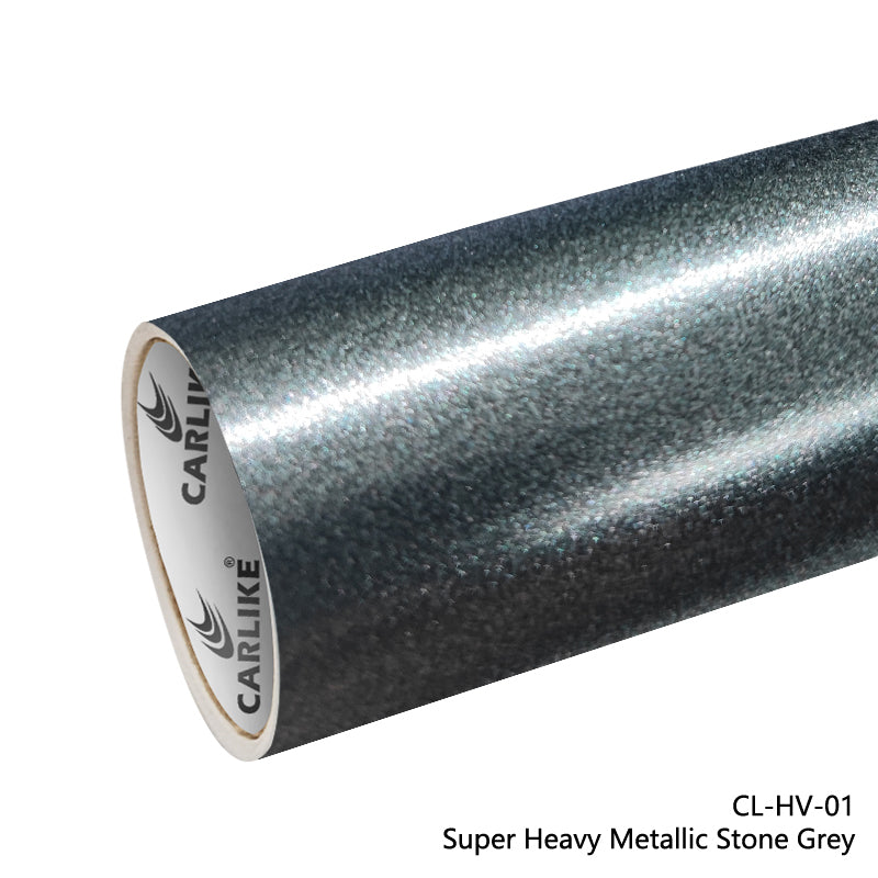 Super Heavy Metallic Stone Grey Car Wrap