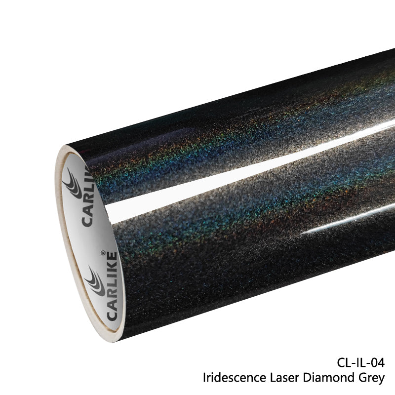 Iridescence Laser Diamond Grey Car Wrap