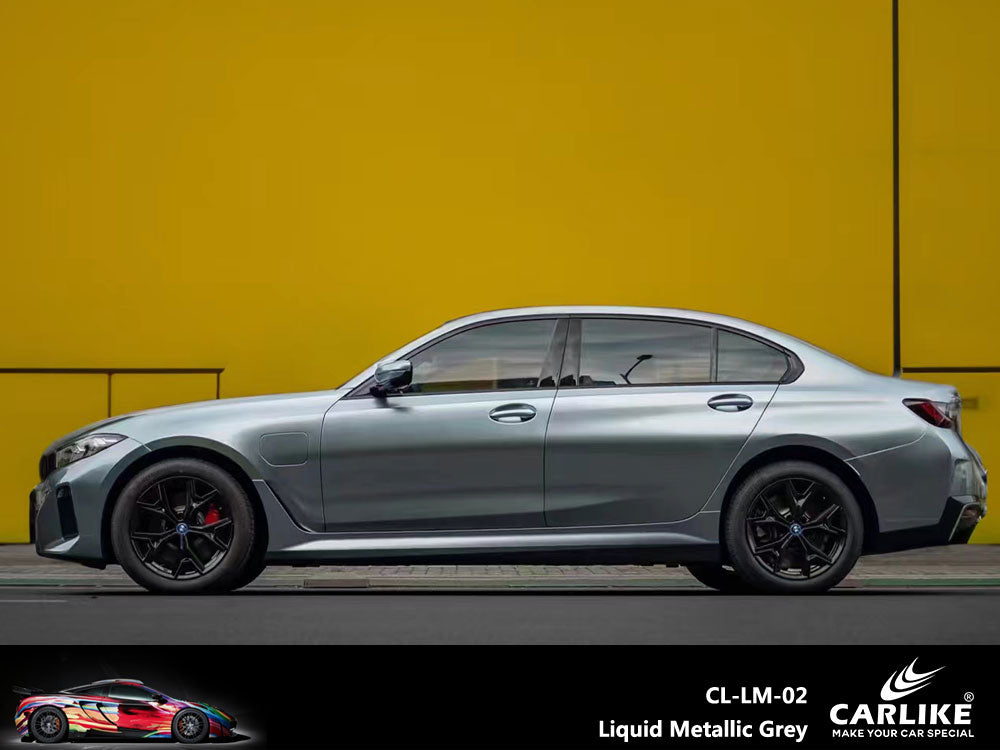 Liquid Metallic Grey Car Wrap