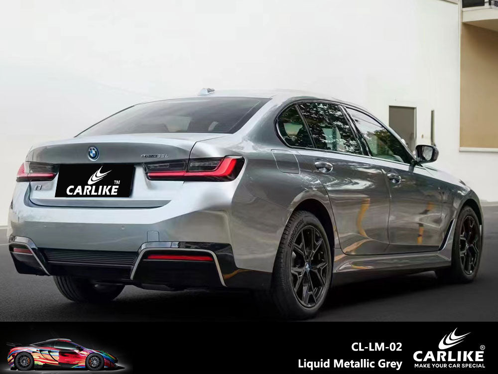 Liquid Metallic Grey Car Wrap