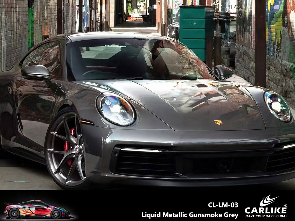 Liquid Metallic Gunsmoke Grey Car Wrap