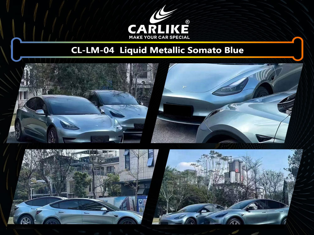 Liquid Metallic Somato Blue Car Wrap