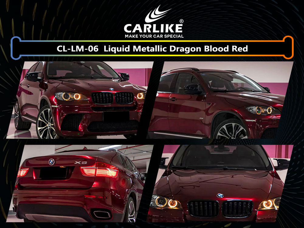 Liquid Metallic Dragon Blood Red Car Wrap
