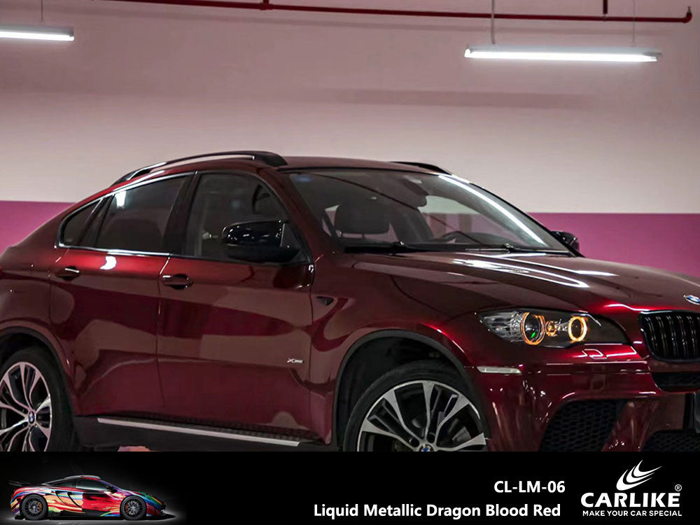 Liquid Metallic Dragon Blood Red Car Wrap