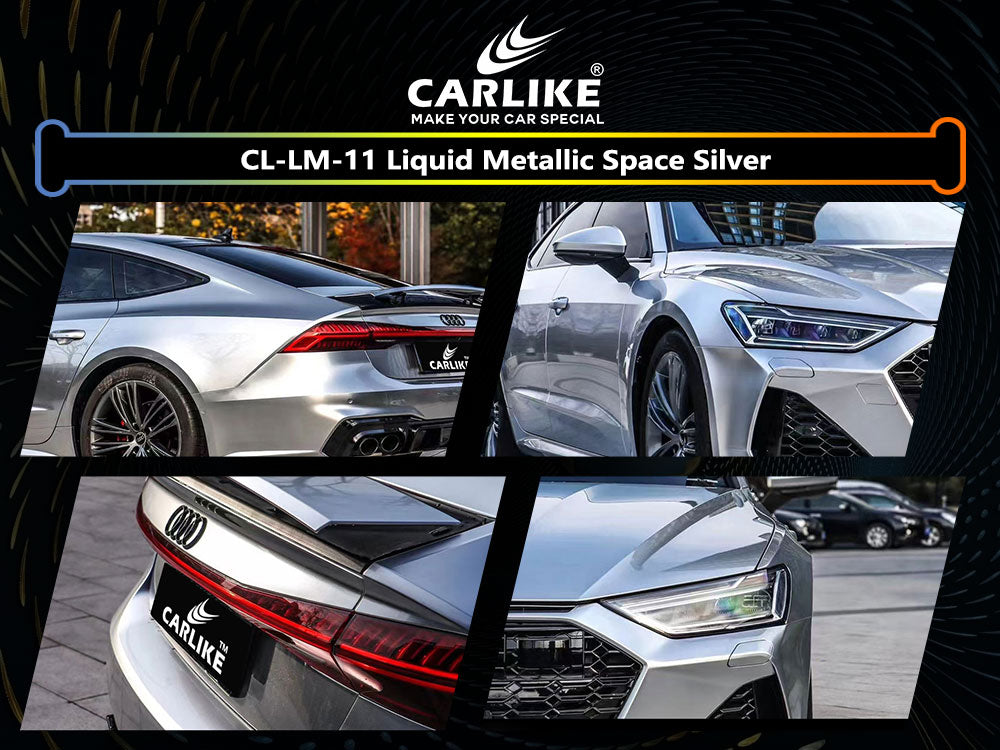 Liquid Metallic Space Silver Car Wrap