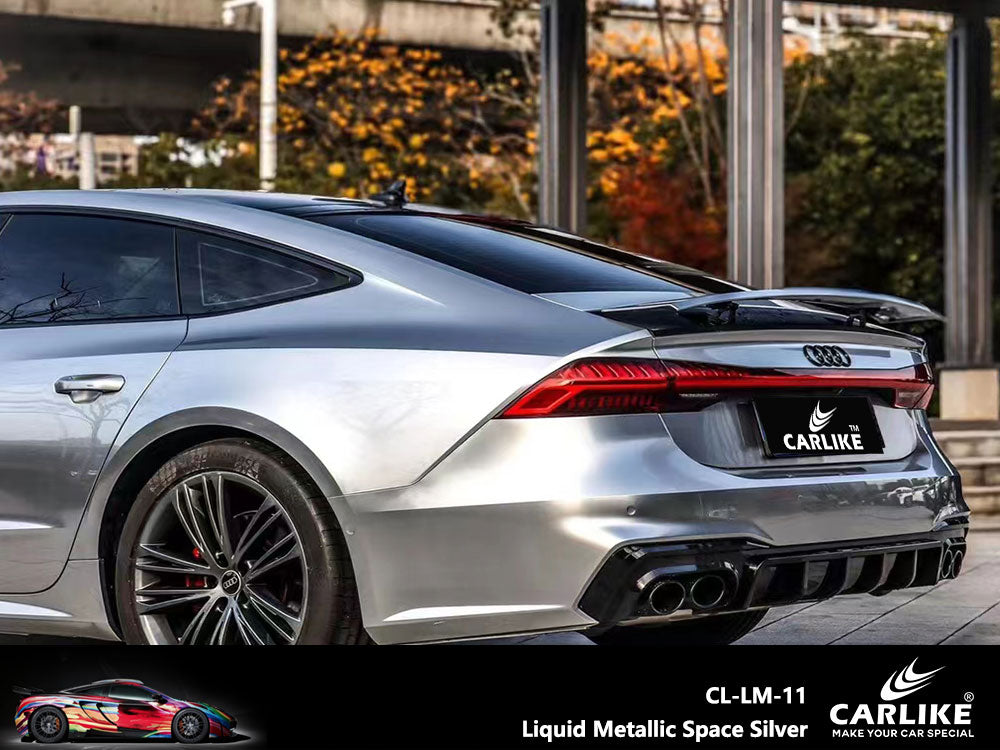 Liquid Metallic Space Silver Car Wrap