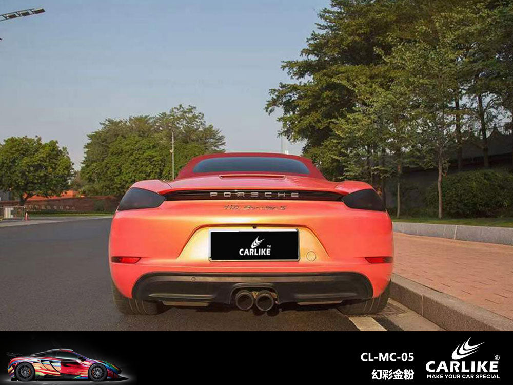 Magic Chameleon Gold Pink Car Wrap