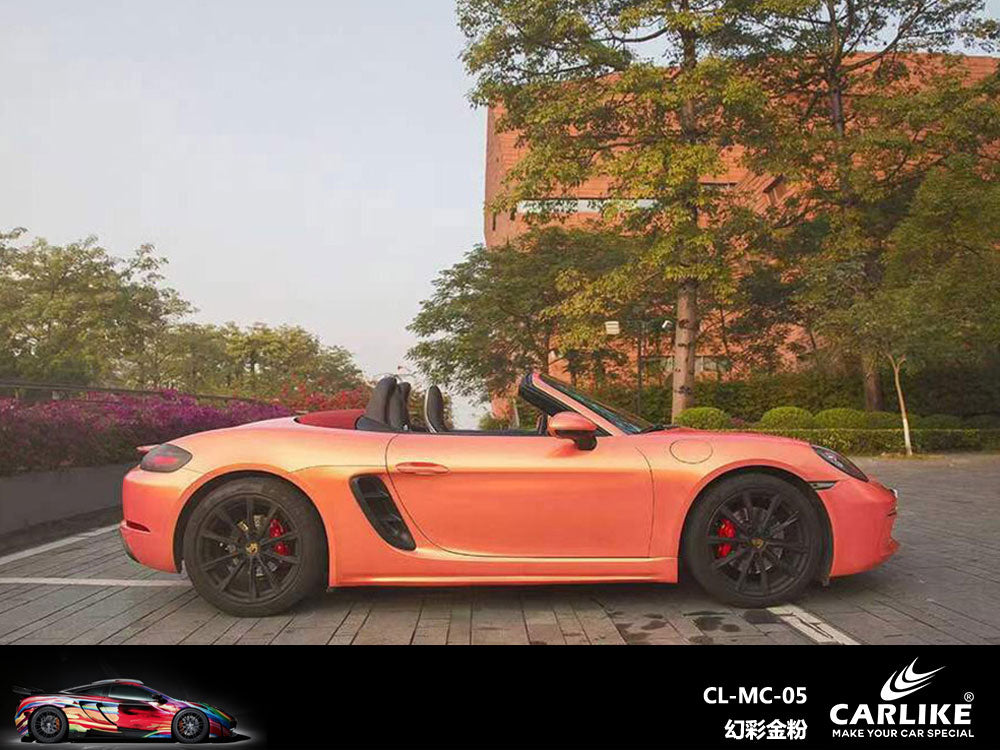 Magic Chameleon Gold Pink Car Wrap