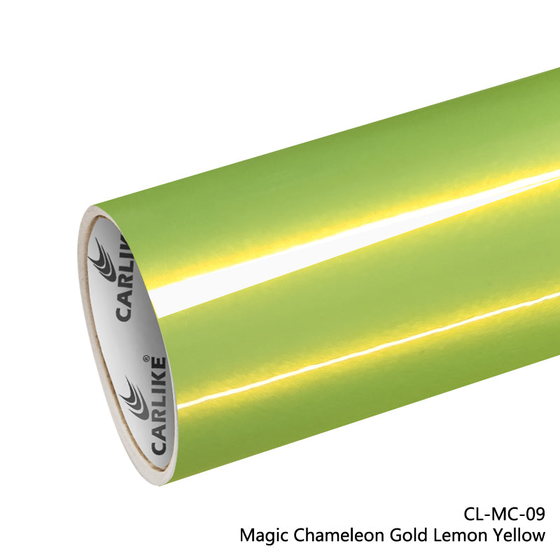 Magic Chameleon Gold Lemon Yellow Car Wrap
