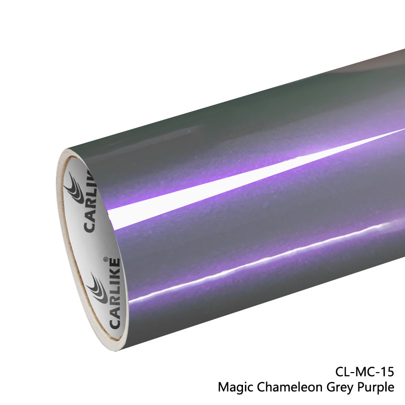 Magic Chameleon Grey Purple Car Wrap