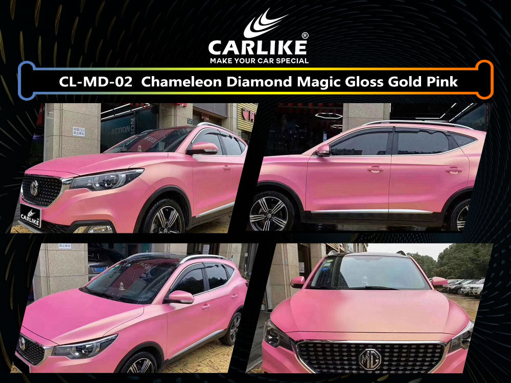 Chameleon Magic Gold Gold Pink Car Wrap