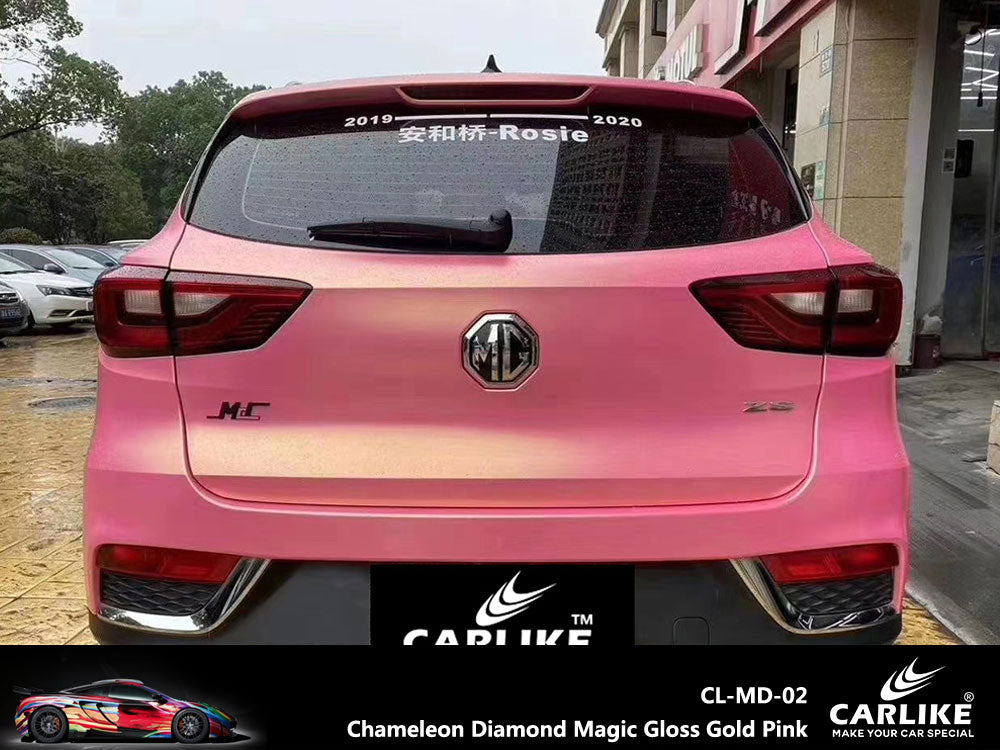 Chameleon Magic Gold Gold Pink Car Wrap