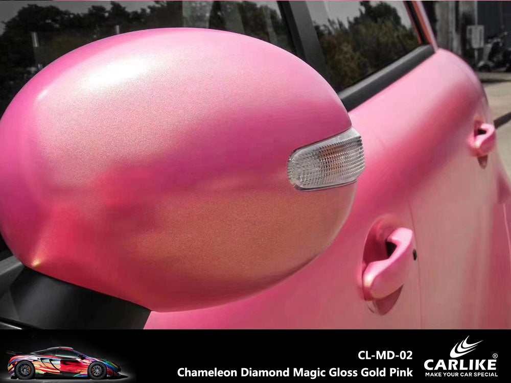 Chameleon Magic Gold Gold Pink Car Wrap