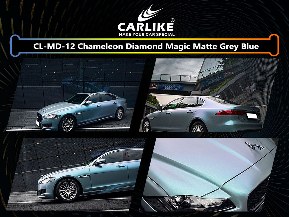 Chameleon Diamond Magic Gold Grey Blue Car Wrap