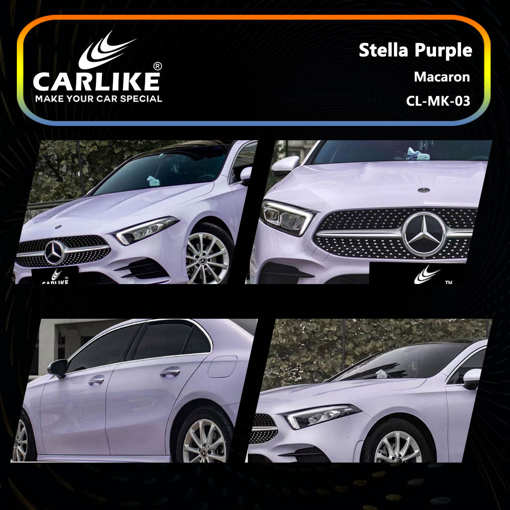 Stella Purple Macaron Car Wrap